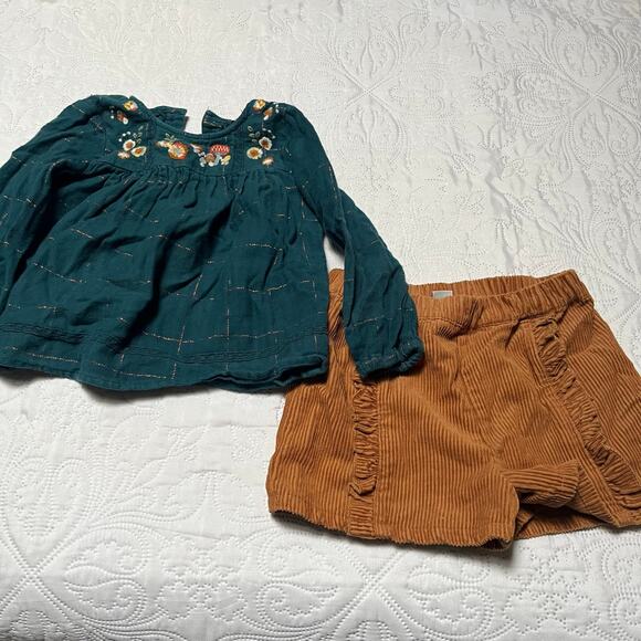 Tu Kids Corduroy Fall Outfit Size 2/3 - Picture 2 of 7